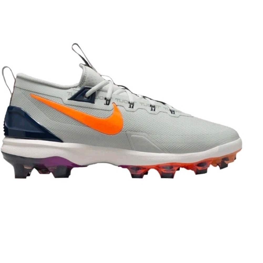 Nike Force‎ Trout 9 Elite MCS Light Silver Baseball Cleats HF1116-001 Size 11.5